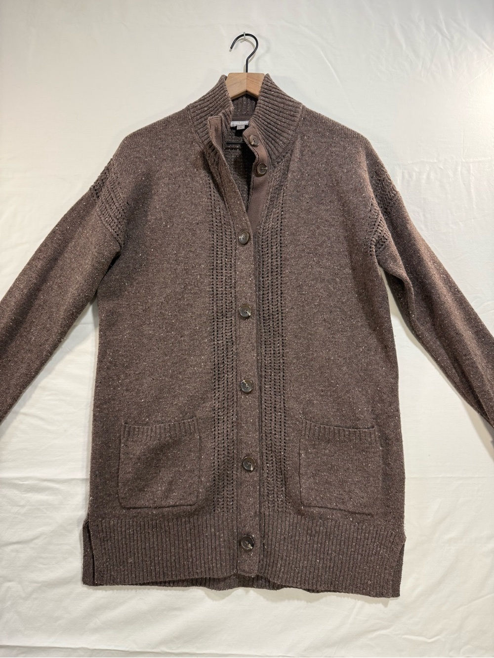 Royal Robbins Women’s Brown Speckled Knit Cardigan